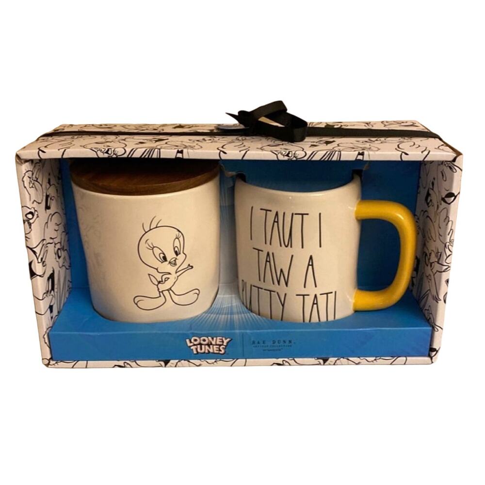 Rae Dunn‎ Looney Tunes Tweety Mug and cannister set